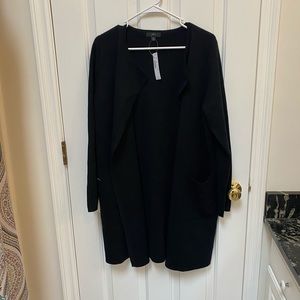 J Crew Juliette collarless sweater blazer